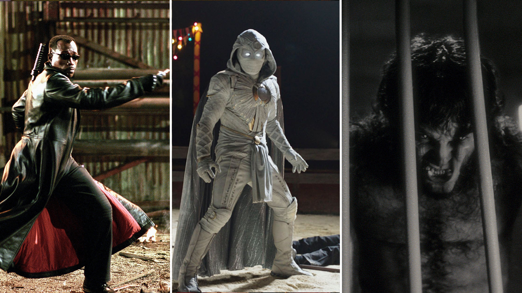 Treffen Blade (l.), Moon Knight (M.) und Werewolf by Night bald in "Midnight Sons" aufeinander?