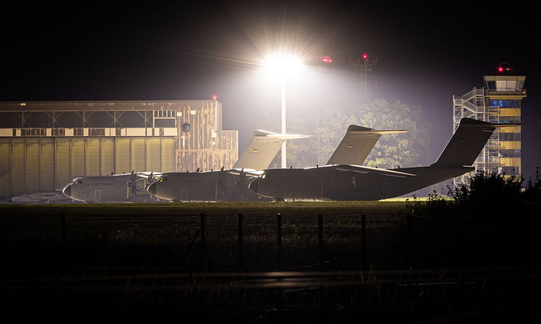 Maschinen der Luftwaffe am Fliegerhost in Wunstorf.