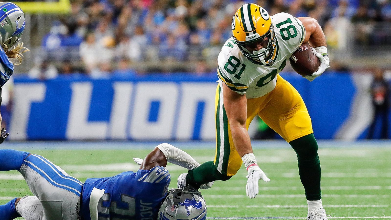 
                <strong>25. Platz: Green Bay Packers</strong><br>
                &#x2022; Starter: Luke Musgrave<br>&#x2022; Backups: Tucker Kraft, Josiah Deguara<br>Gleich zwei Tight Ends sicherten sich die Green Bay Packers im NFL Draft 2023. Luke Musgrave soll mit seiner Athletik das Passspiel beflügeln, zeigte aber auch gute Aktionen als Laufblocker. Gleiches gilt für Tucker Kraft. Josiah Deguara konnte sich - trotz viel Spielzeit - nicht wirklich als Starter festbeißen. 
              
