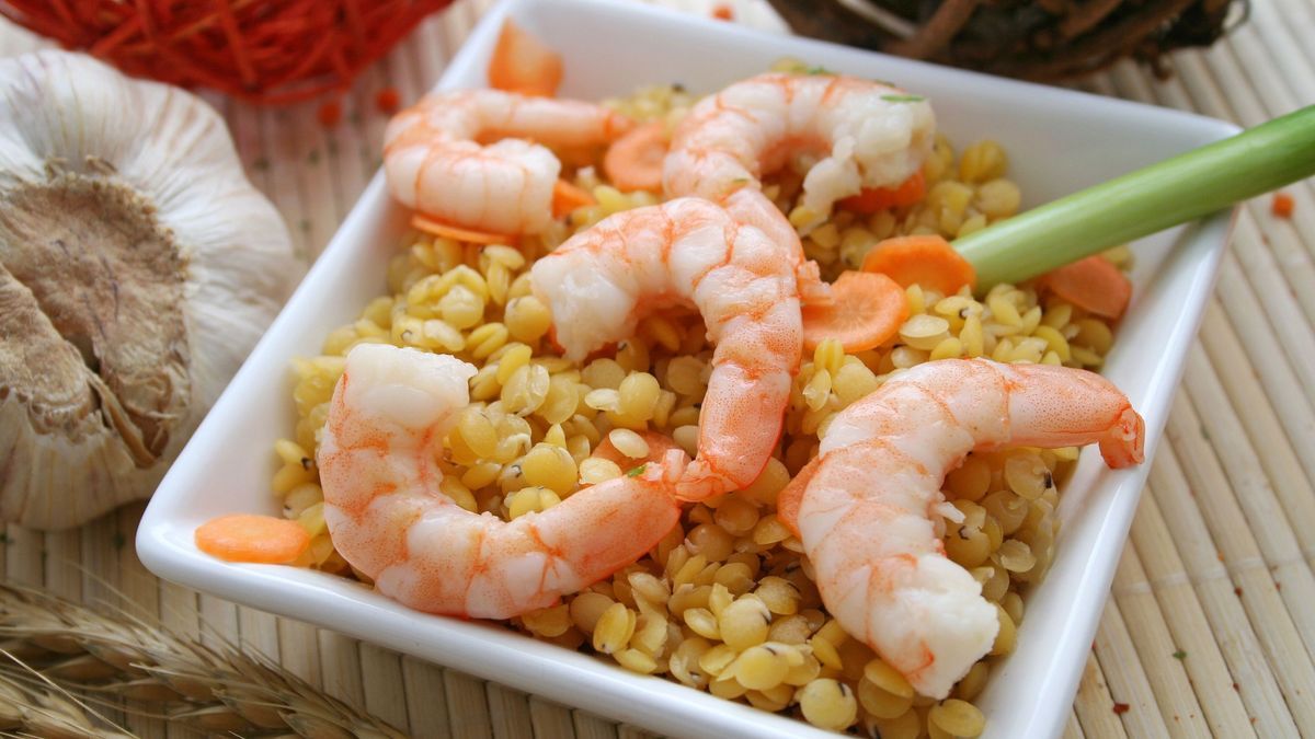 Slow Carb Linsen-Shrimp-Salat - Teaser