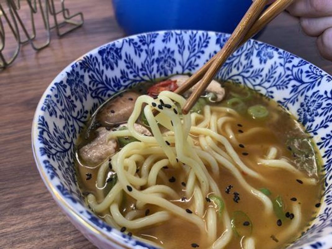 Mhh - selbstgemachte Ramen-Suppe schmeckt noch immer am besten.