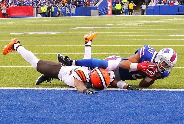 
                <strong>Buffalo Bills - Cleveland Browns 26:10</strong><br>
                Aber gegen Robert Woods und die Gastgeber setzt es für die Truppe aus Ohio eine bittere Bruchlandung.
              