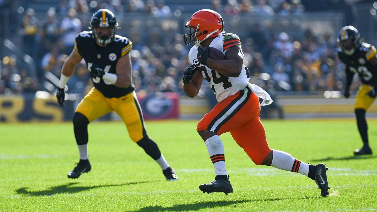 
                <strong>1. Platz: Nick Chubb, Cleveland Browns</strong><br>
                &#x2022; Rating: 97 OVR<br>
              