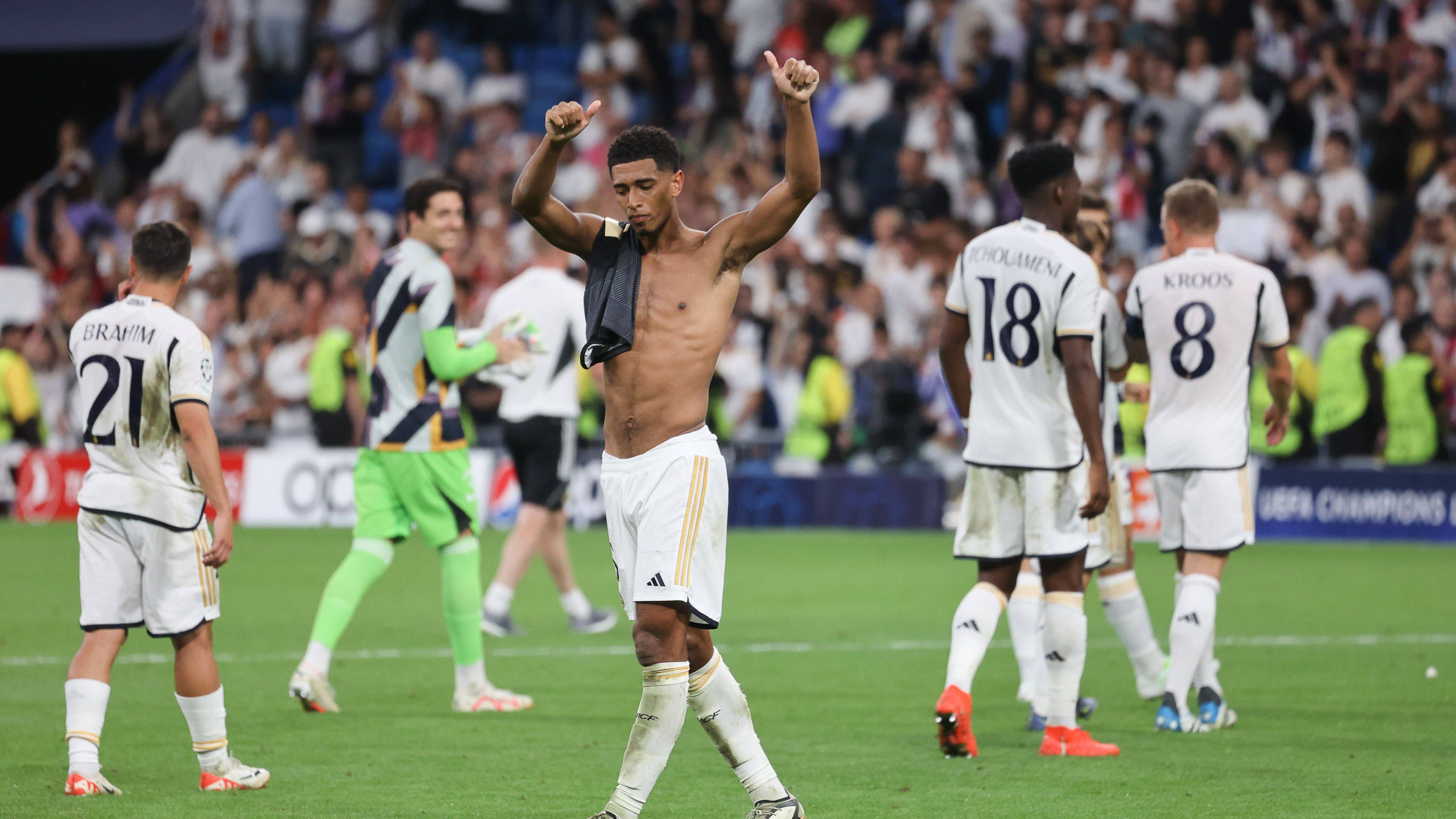 <strong>Platz 7: Real Madrid (79 Punkte)</strong><br>Auch die Königlichen hätten deutlich mehr Tore schießen können, taten sich damit aber schwer. Trotzdem eine beachtliche Leistung, sich gegen Union Berlin eine xG-Differenz von 3,09 herauszuspielen. Dafür gibt es 29 Punkte von <em><strong>ran</strong></em>, 26 und 24 in den anderen Kategorien.