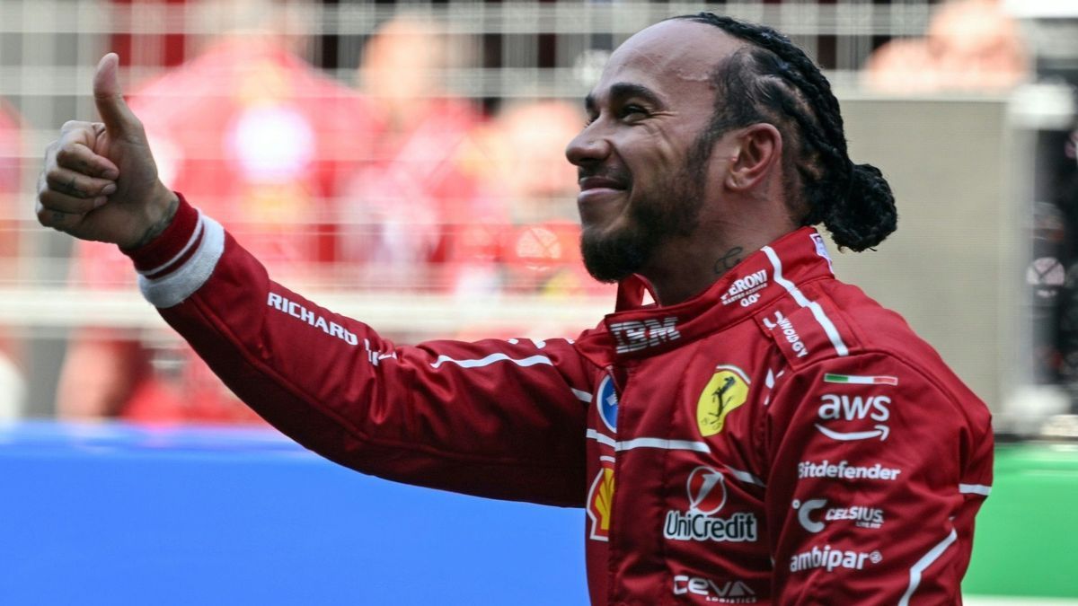 Daumen hoch: Lewis Hamilton gewinnt den Sprint