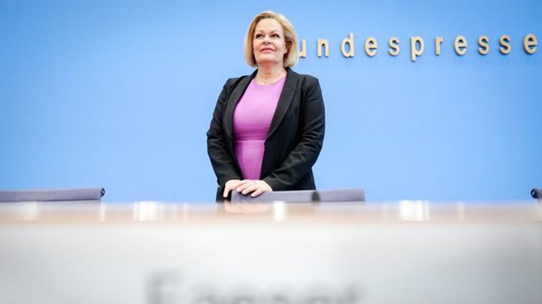 Rechtsanwältin und ehemalige Bundesministerin des Innern und für Heimat (2021 - 2025): Nancy Faeser.