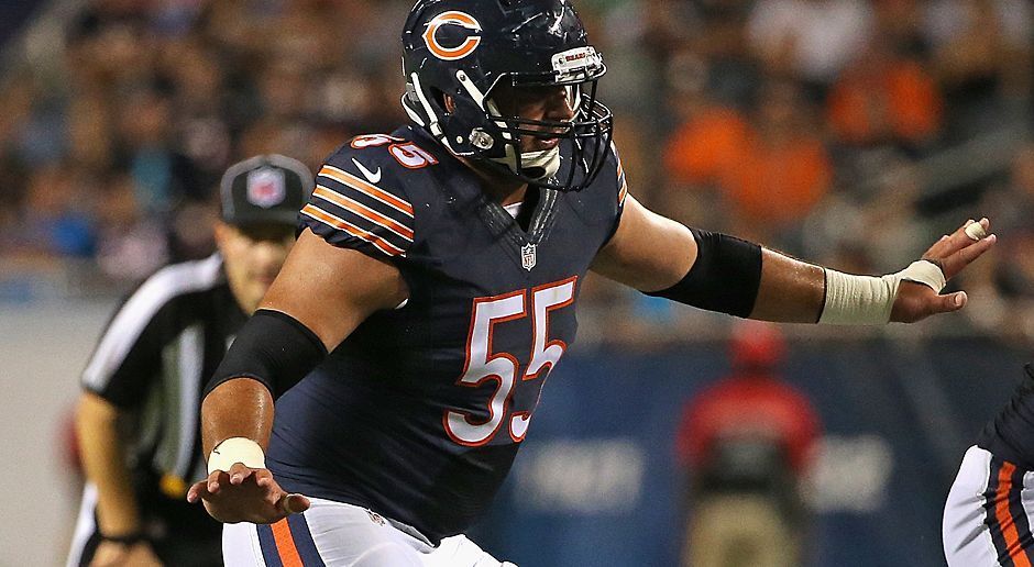 
                <strong>Hroniss Grasu (Center, Chicago Bears)</strong><br>
                Hroniss Grasu: Schon zu Beginn der Preseason erwischte es den Center ausgerechnet beim Family Fest der Bears. Bei einem Richtungswechsel im Training riss sich Grasu ohne Fremdeinwirkung das rechte Kreuzband. Die Saison ist für ihn gelaufen. Bitter für die in der O-Line ohnehin dünn besetzten Bears.
              