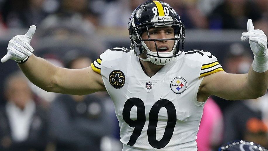 <strong>Platz 2: T.J. Watt</strong><br>Team: Pittsburgh Steelers<br>Sacks letzte Regular Saison: 19<br>Solo Tackles letzte Regular Season: 48