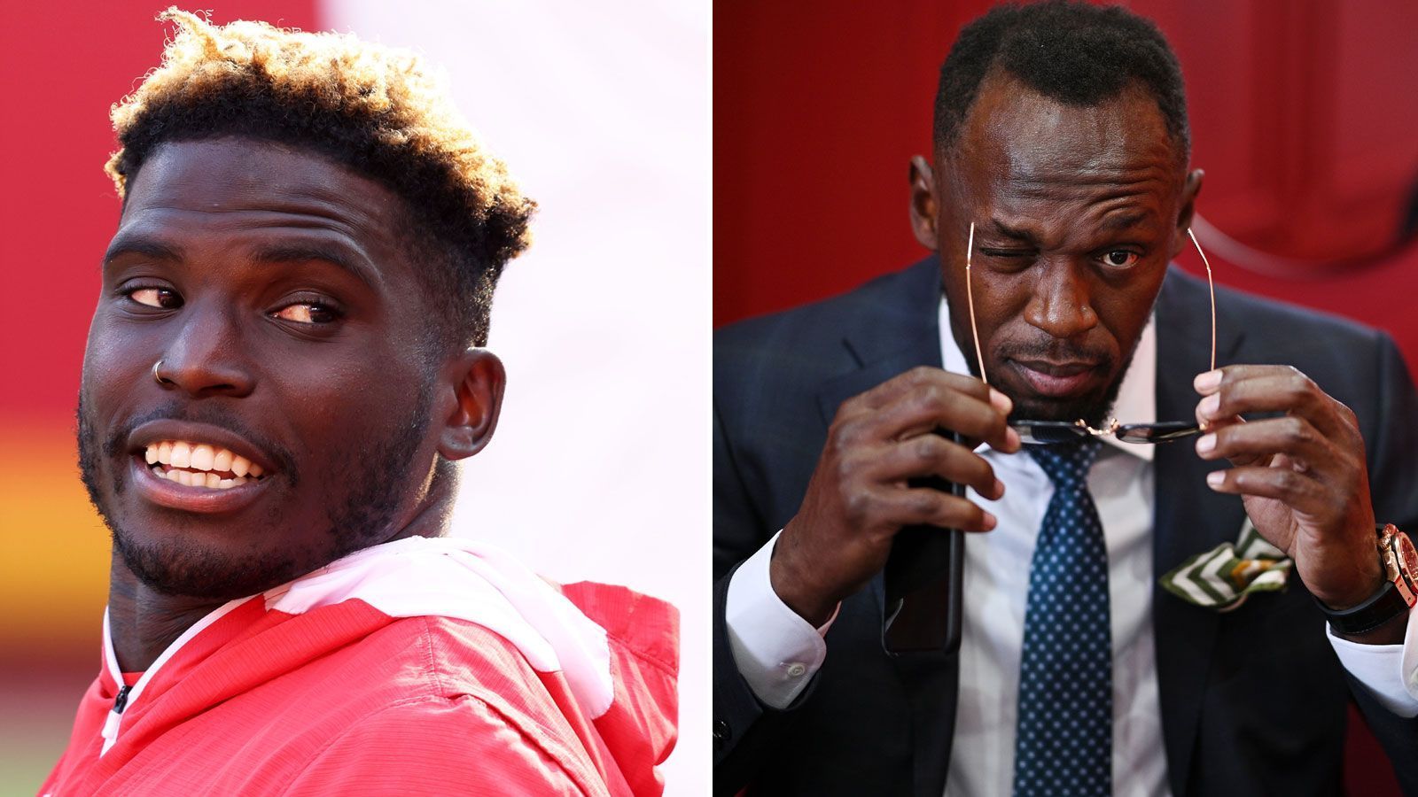 Tyreek Hill foppt Usain Bolt Sprintstar offen für Laufduell