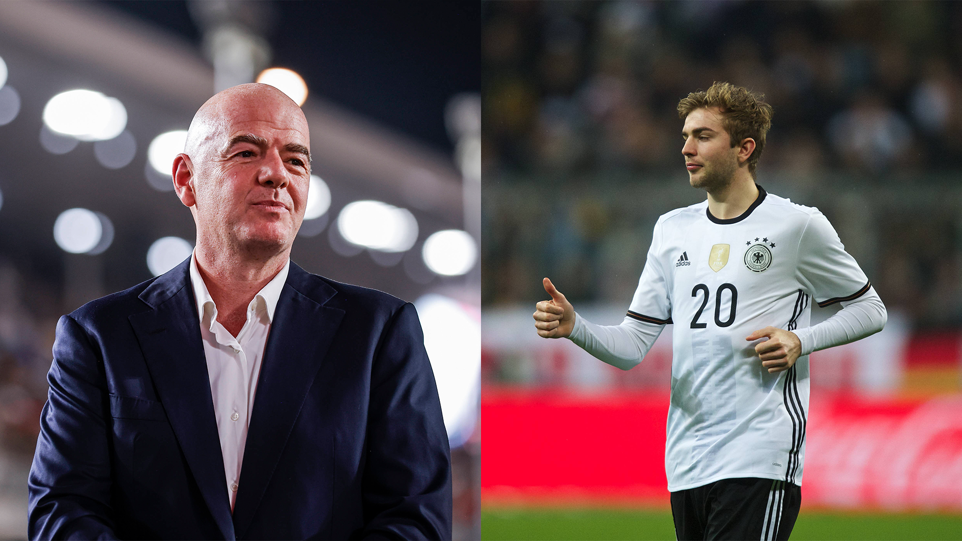 <strong>FIFA Präsident Infantino gratuliert Kramer zum Geburtstag</strong><br>Fifa Präsident Gianni Infantino gratuliert Christophe Kramer zum Geburtstag. Das bestätigt der Ex-Nationalspieler in einem Interview im Rahmen der Baller League. Demnach schrieb ihm Infantino via Instagram-DM.....