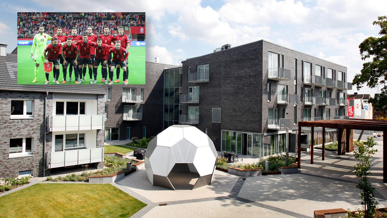 <strong>Albanien - Gruppe B</strong><br>Quartier: Kamen (Nordrhein-Westfalen) - SportCentrum Kaiserau<br>Suite: -/Executive-Zimmer: -/Standardzimmer: 140 Euro