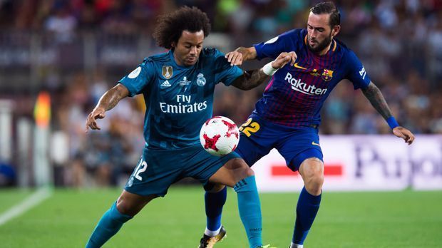 
                <strong>Aleix Vidal (FC Barcelona)</strong><br>
                Aleix Vidal: Der Rechtsverteidiger lässt sich zwar häufig vorne blicken, vergisst dabei aber gerne mal das Verteidigen: Isco lässt ihn zu Beginn im direkten Duell des Öfteren ganz alt aussehen. Auch im weiteren Verlauf kommt Real immer wieder über Vidals Seite durch. Absoluter Unsicherheitsfaktor bei den Katalanen. ran.de-Note: 5 
              