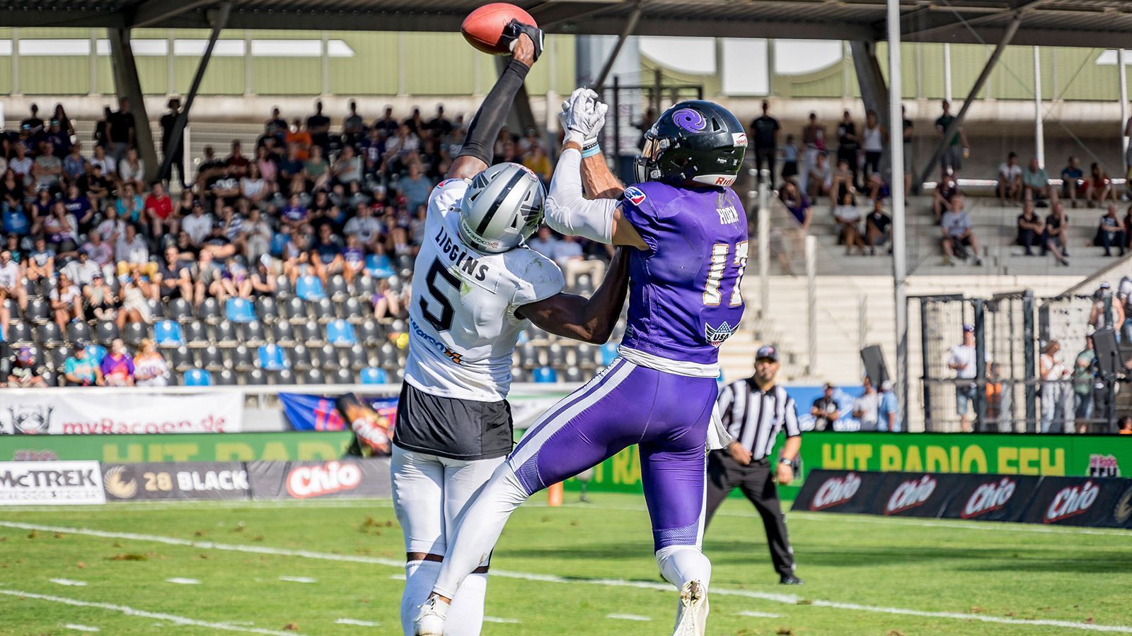 
                <strong>Frankfurt Galaxy</strong><br>
                Der Meister der ersten Saison, 2021, empfängt seine Gäste seit dem Jahr 2022 in der PSD Bank Arena. Das Fußballstadion liegt im Stadtteil Bornheim und beheimatet ebenfalls Vereine wie den FSV Frankfurt. Bereits 2014 wurde hier zum ersten Mal Football gespielt. 12.542 Zuschauer passen in die Arena. 
              