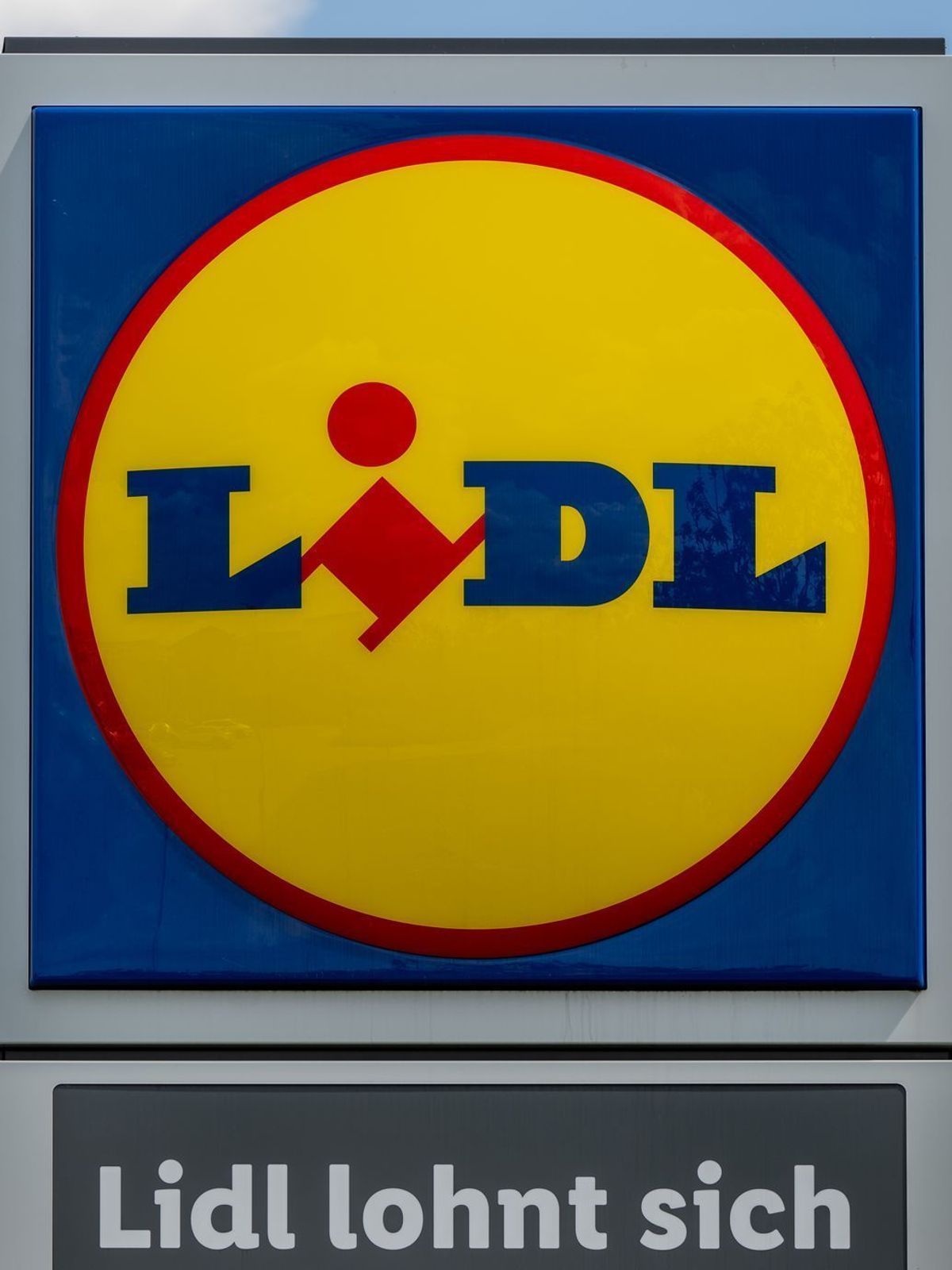 Das Logo des Discounters Lidl