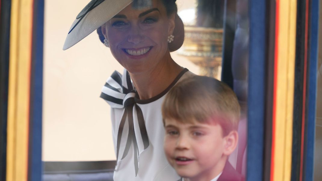 Prinzessin Kate mit ihrem Sohn Prinz Louis.