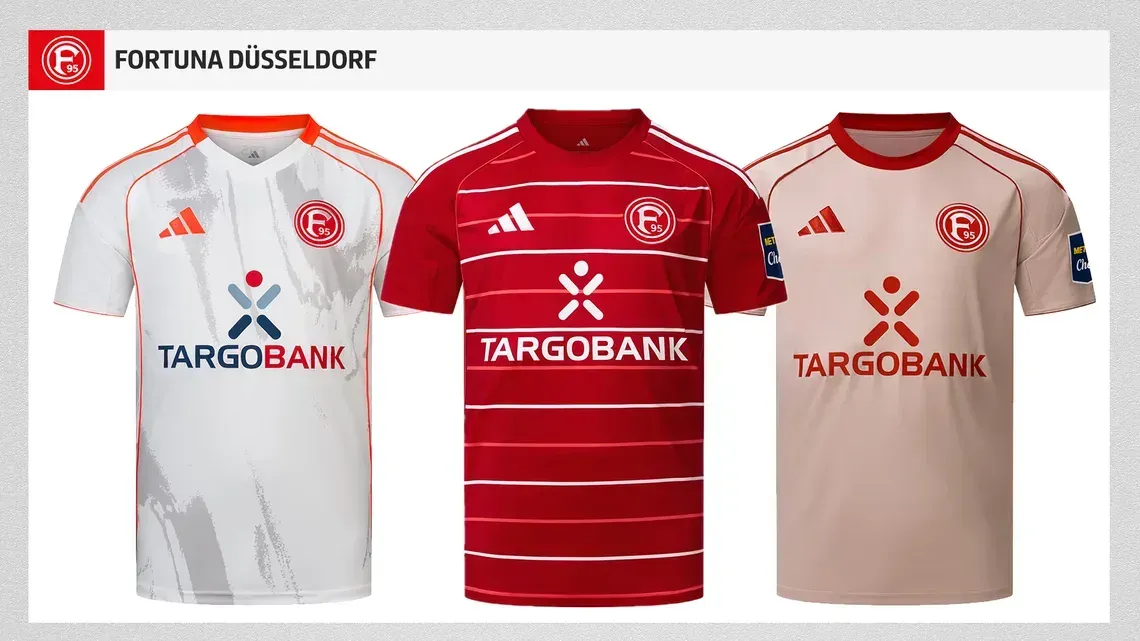 <strong>Fortuna Düsseldorf:</strong><br>Trikotpreis: 89,95 Euro<br>Rückenbeflockung: 14,95 Euro