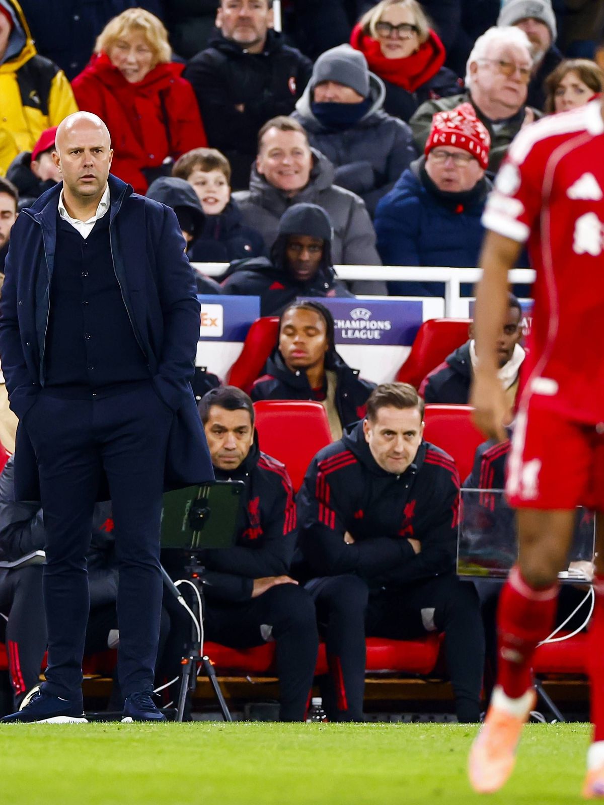 LIVERPOOL - Liverpool FC coach Arne Slot during the Champions League match between Liverpool FC and PSV Eindhoven at Anfield Stadium on November 26, 2025, in Liverpool, United Kingdom. ANP SEM VAN ...
