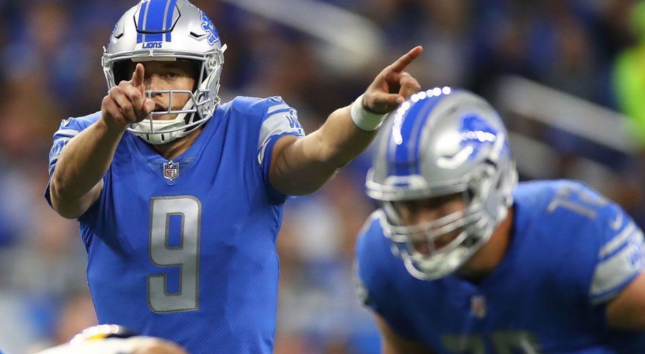 
                <strong>Verlierer: Detroit Lions</strong><br>
                Effektivität sieht anders aus: Fünf Mal gelangten die Detroit Lions gegen die Pittsburgh Steelers in die gegnerische Redzone und blieben dennoch ohne Touchdown. So lassen sich keine Spiele gewinnen. Die Mannschaft um den bestbezahlten Quarterback Matthew Stafford (Foto) hat drei Spiele in Folge verloren und entfernt sich von den erhofften Playoff-Plätzen.
              