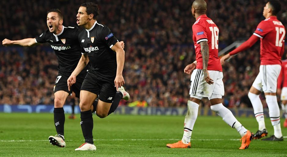 
                <strong>87 Sekunden zwischen Wechsel und Tor: Super-Joker Ben Yedder</strong><br>
                Der Sevilla hat im Achtelfinale der Champions League den englischen Rekordmeister Manchester United rausgeworfen. Verantwortlich für diese kleine Sensation war Wissam Ben Yedder (v.). Der Stürmer kam erst in der 72. Minute ins Spiel und brachte die Andalusier nur 87 Sekunden später in Führung. Damit stellte Ben Yedder einerseits die Weichen für das Weiterkommen und andererseits einen Saisonrekord in der Königsklasse auf. Er schaffte mit dem 1:0 im Old Trafford den schnellsten Joker-Treffer der Champions-League-Saison 2017/18. Später legte der Franzose mit tunesischen Wurzeln noch den zweiten Treffer nach und machte damit die Sensation endgültig perfekt (Quelle: Optafranz/twitter)
              