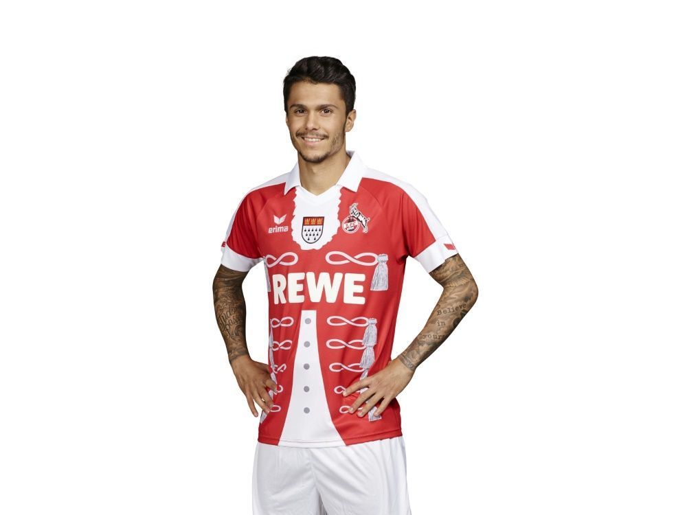 
                <strong>1. FC Köln</strong><br>
                Der 1. FC Köln spielt traditionell in der ersten Partie nach dem 11.11. im Karnevals-Trikot. Passender Gegner am 21.11.2015: Der bekennende Karnevals-Klub 1. FSV Mainz 05. Und wir legen uns fest: Die Gäste werden mit den schöneren Trikots auflaufen!
              