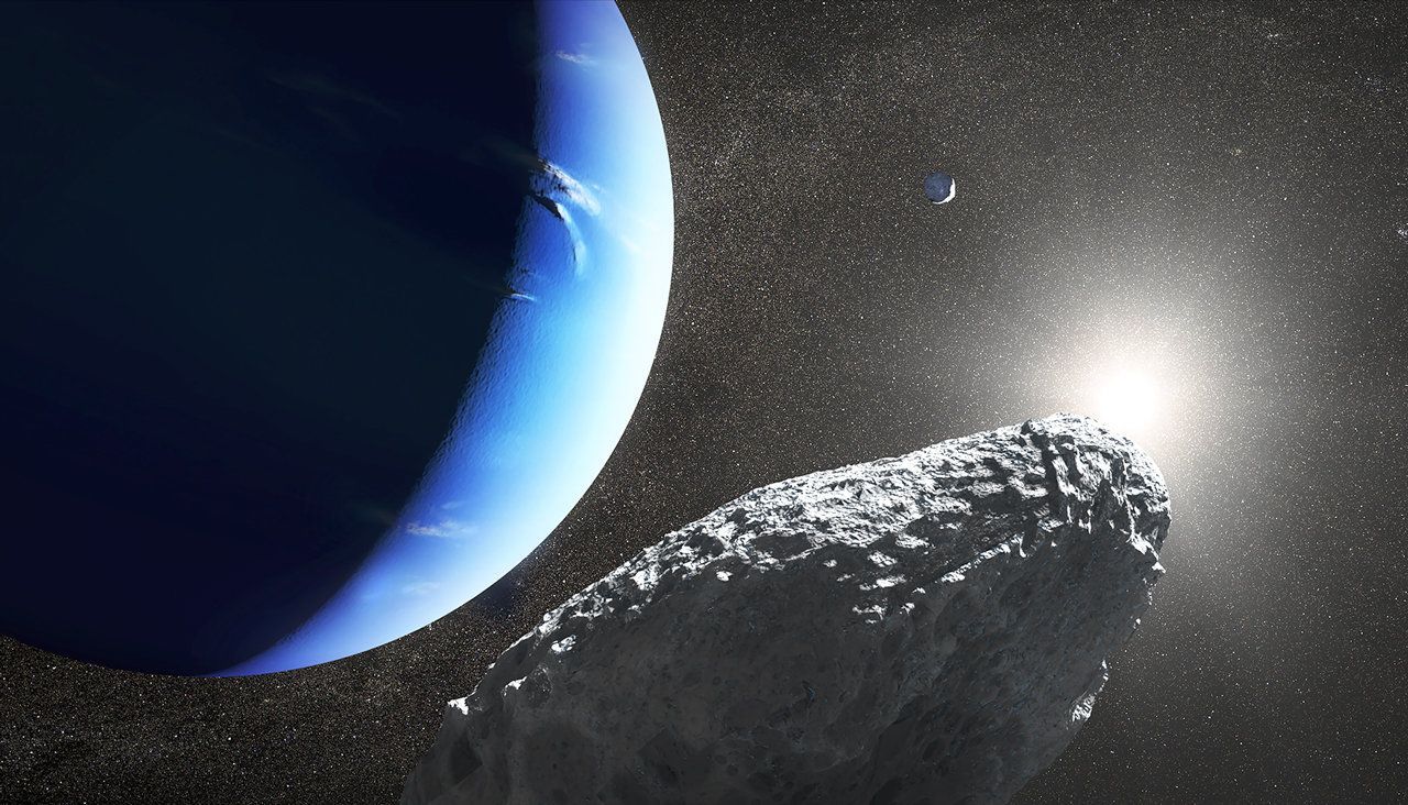 Noch ein blauer Planet: Der Eisriese Neptun ist der 8. und - bislang - äußerste Planet des Sonnensystems.