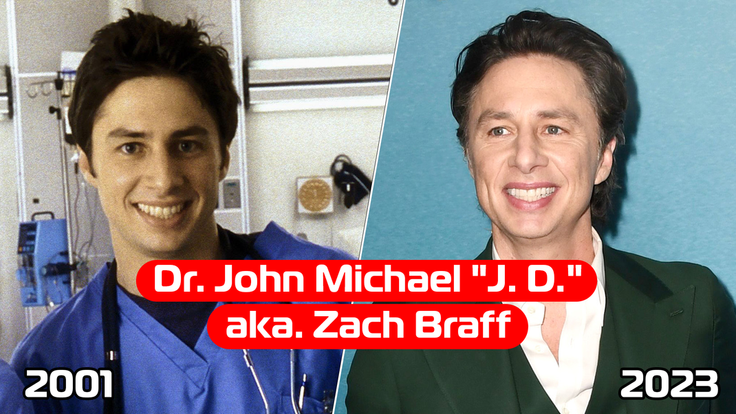 Clean while Zach Braff in "scrubbing" JD says it's a different story.