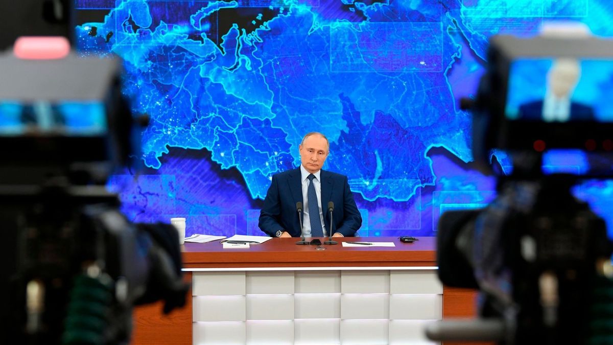 Putin bei der Pressekonferenz