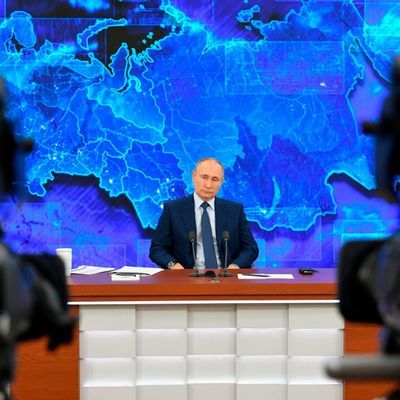 Putin bei der Pressekonferenz