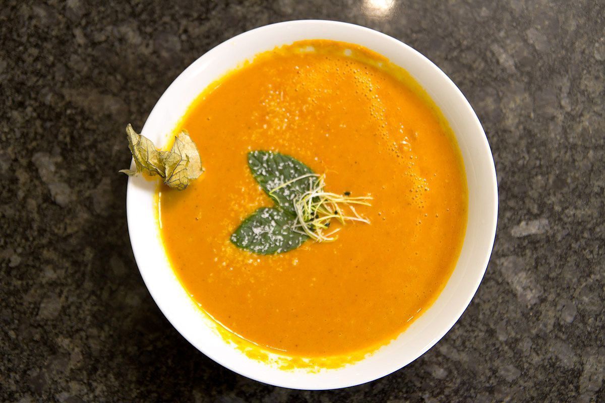 Kürbis-Curry-Kokos-Suppe