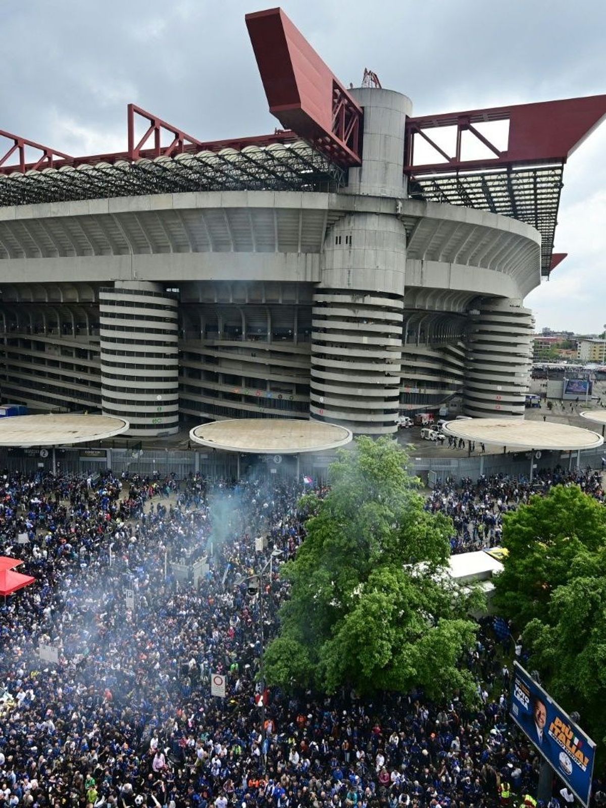 Heimat von AC und Inter Mailand: San Siro