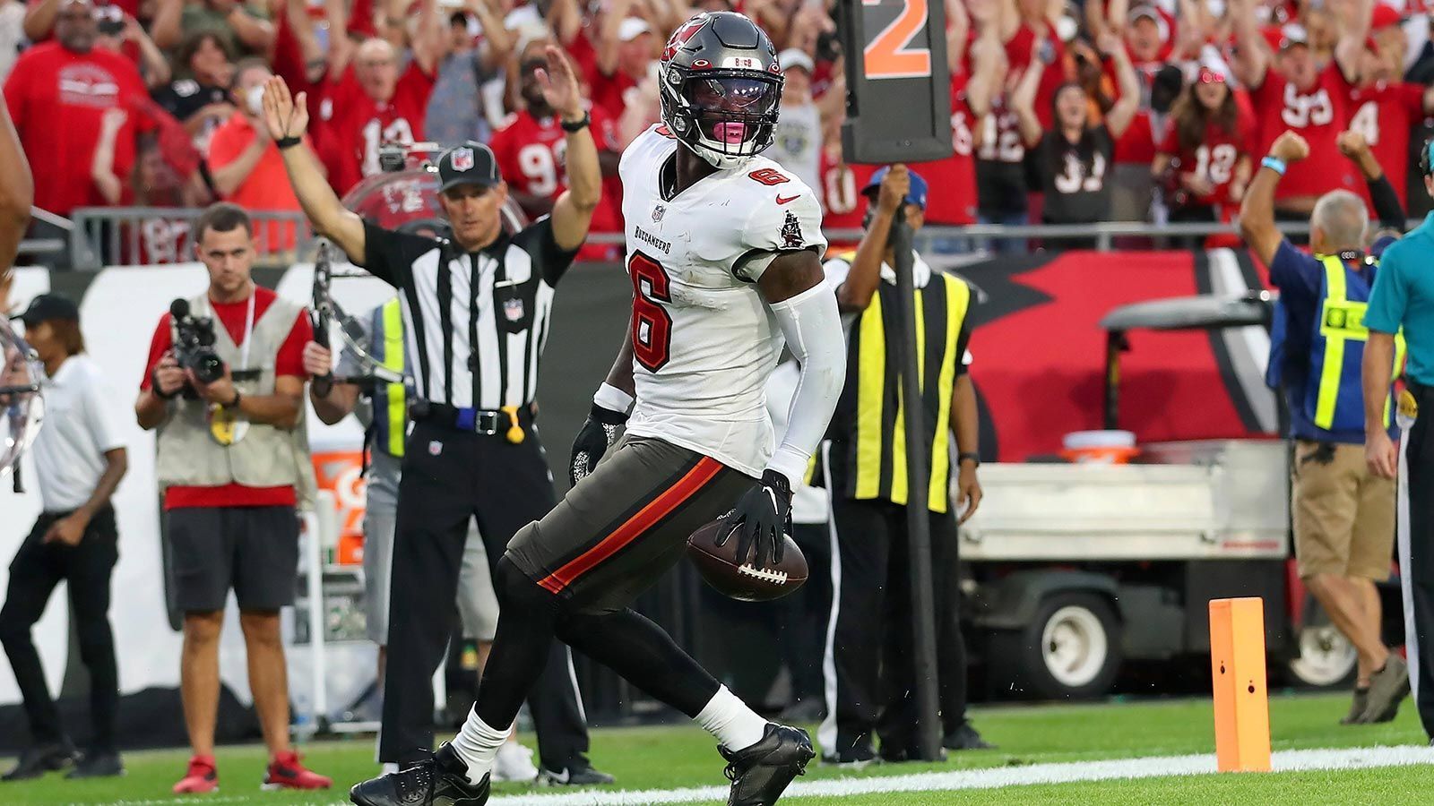 
                <strong>Platz 13: Le'Veon Bell</strong><br>
                &#x2022; Rushing Touchdowns: 42<br>&#x2022; Aktuelles Team: Free Agent<br>&#x2022; Letztes Team: Tampa Bay Buccaneers<br>&#x2022; In der NFL seit: 2013<br>
              
