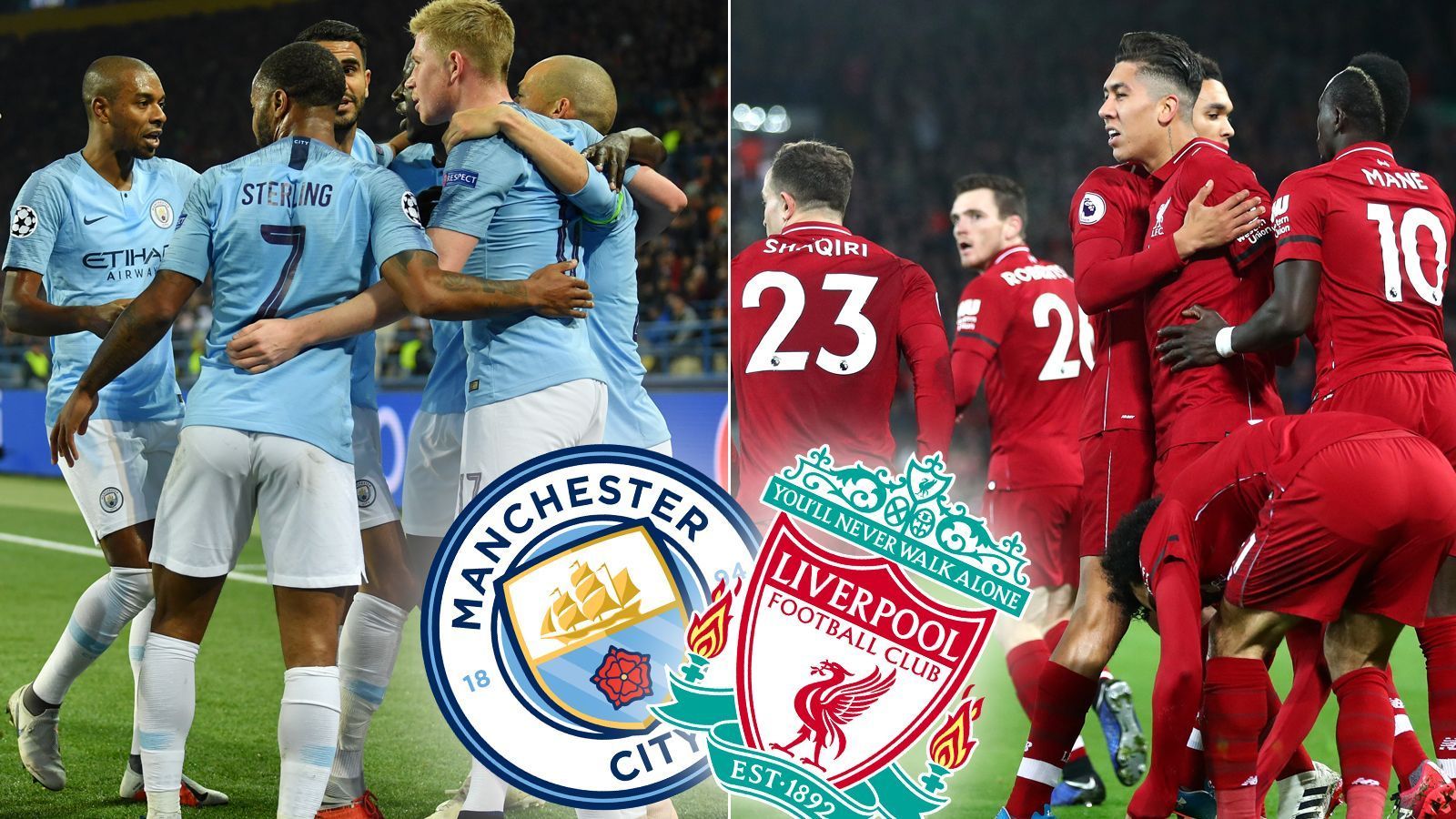 
                <strong>Head to Head: Manchester City vs. FC Liverpool</strong><br>
                Vergangene Saison souverän englischer Meister, sah es lange so aus, als wäre Pep Guardiola mit Manchester City auch 2018/19 unbesiegbar. Doch kurz vor der Winterpause gerieten die "Citizens" in eine Schwächephase. Liverpool nutzte diese Gelegenheit eiskalt und zog an Manchester vorbei. Die "Reds" gehen mit sieben Punkten Vorsprung in das Spitzenduell, das richtungsweisend für den Titelkampf sein könnte. Doch wie schneiden die Spieler im direkten Duell mit ihrem jeweiligen Gegenspieler ab? Wir haben die Systeme beider Mannschaften verglichen, beide in einem 4-3-3 aufgestellt und die Spieler im Head-to-Head verglichen. (Statistiken: premierleague.com)
              