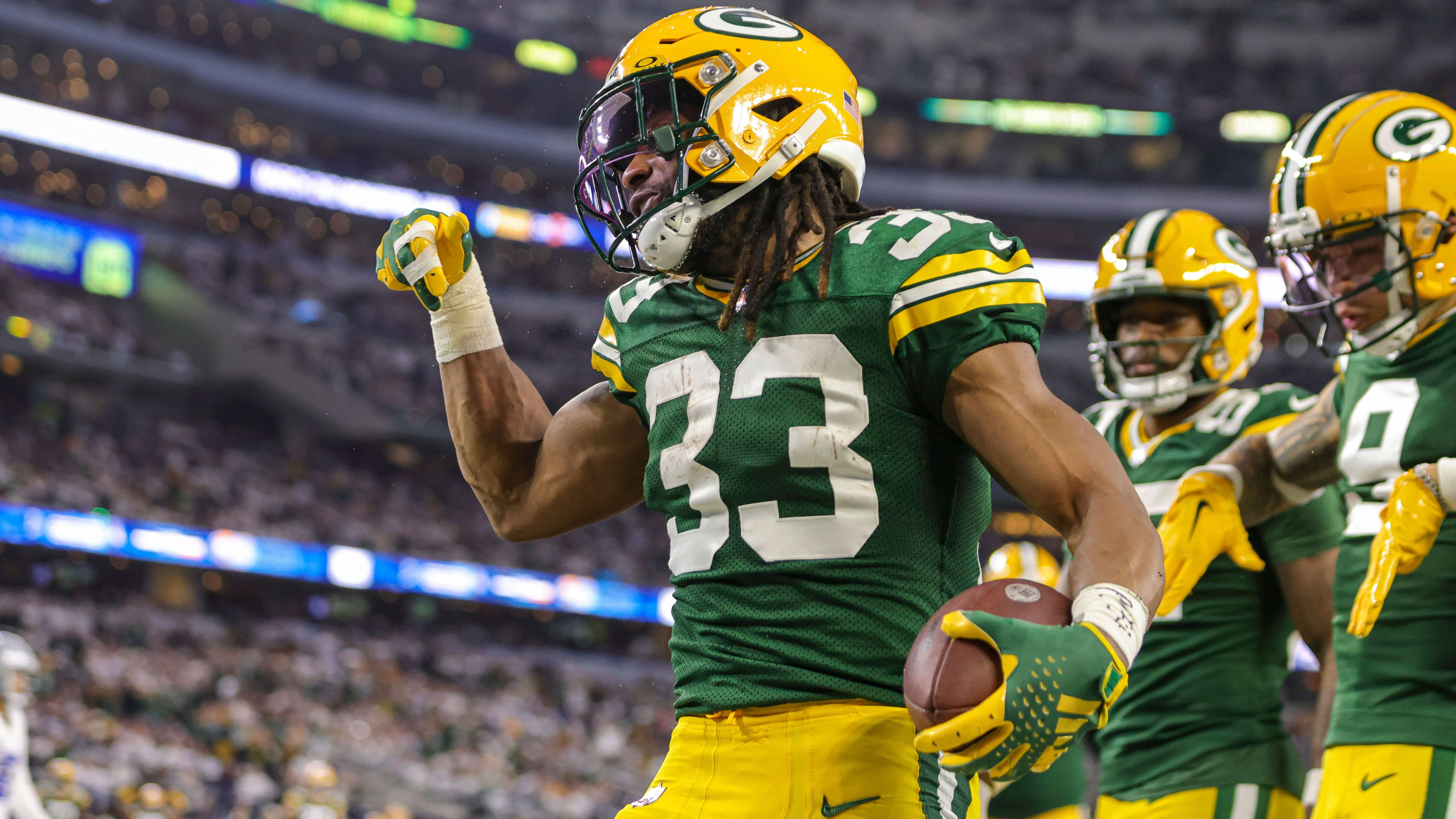 <strong>Aaron Jones (Minnesota Vikings)</strong><br>Running Back Aaron Jones wechselte als Free Agent innerhalb der NFC North von den Green Bay Packers zu den Minnesota Vikings. In Minnesota erhält der 29-Jährige sieben Millionen Dollar für ein Jahr.