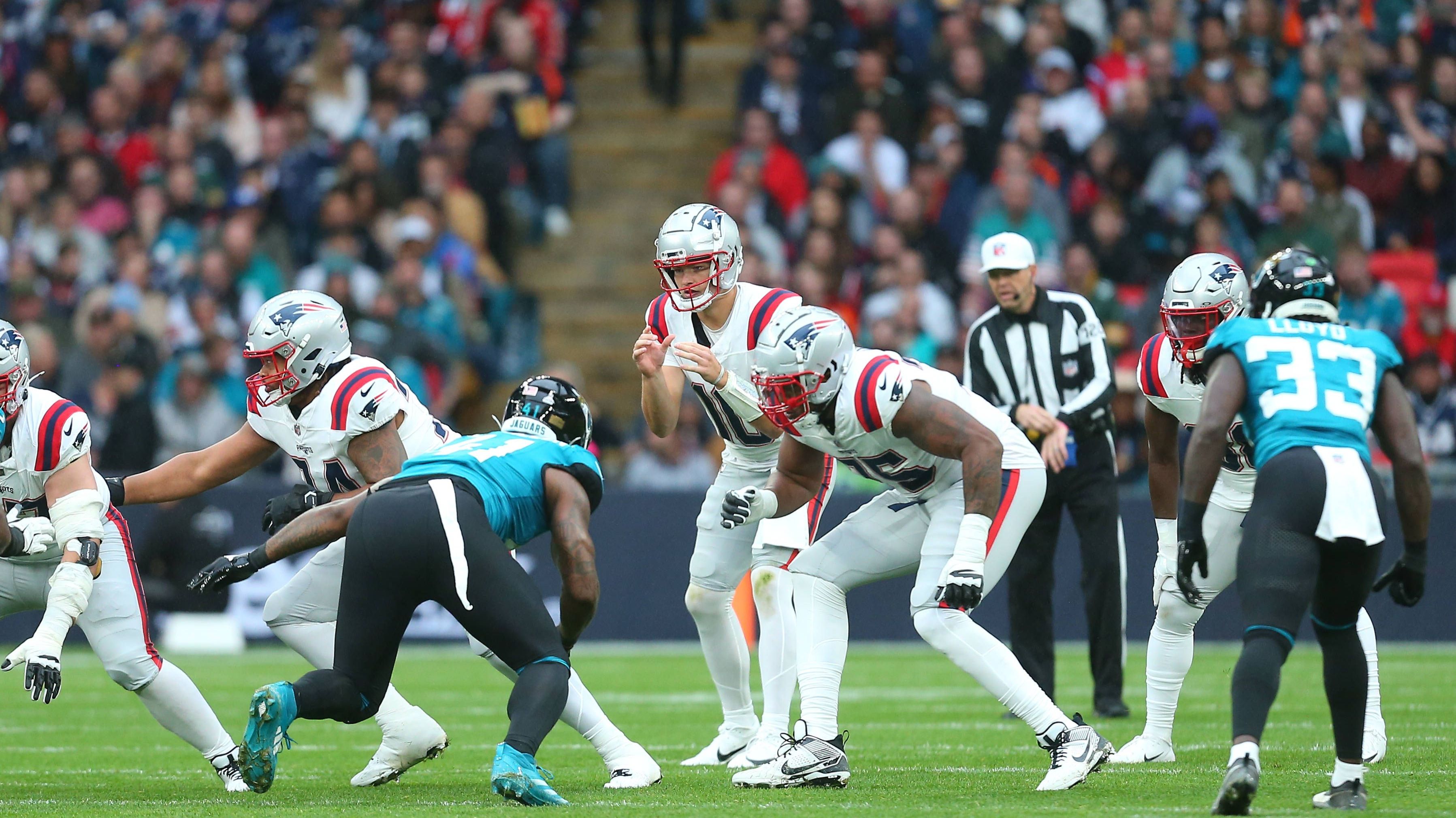 <strong>2024 in London: New England Patriots vs. Jacksonville Jaguars</strong><br>Die restlichen Duelle außerhalb der USA in diesem Jahr wurden nach London vergeben. Die Jacksonville Jaguars drehten die Partie gegen die New England Patriots und sicherten sich im legendären Wembley-Stadion einen 32:16-Erfolg. Für das Highlight sorgen die Jags mit einem spektakulären Touchdown kurz vor der Halbzeit.