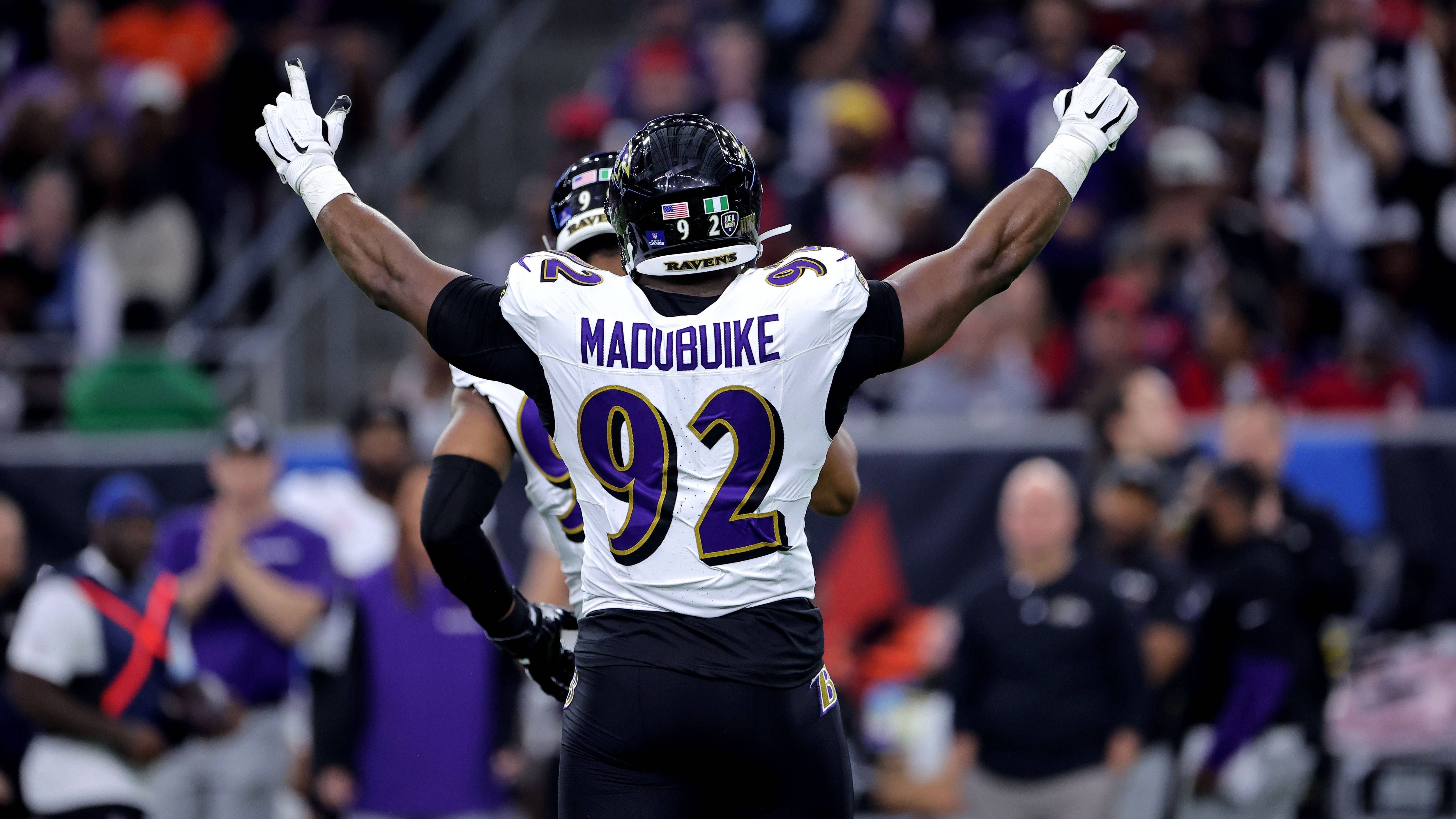 <strong>Platz 7: Nnamdi Madubuike</strong><br>- Team: Baltimore Ravens<br>- Ranking 2024: Platz 5