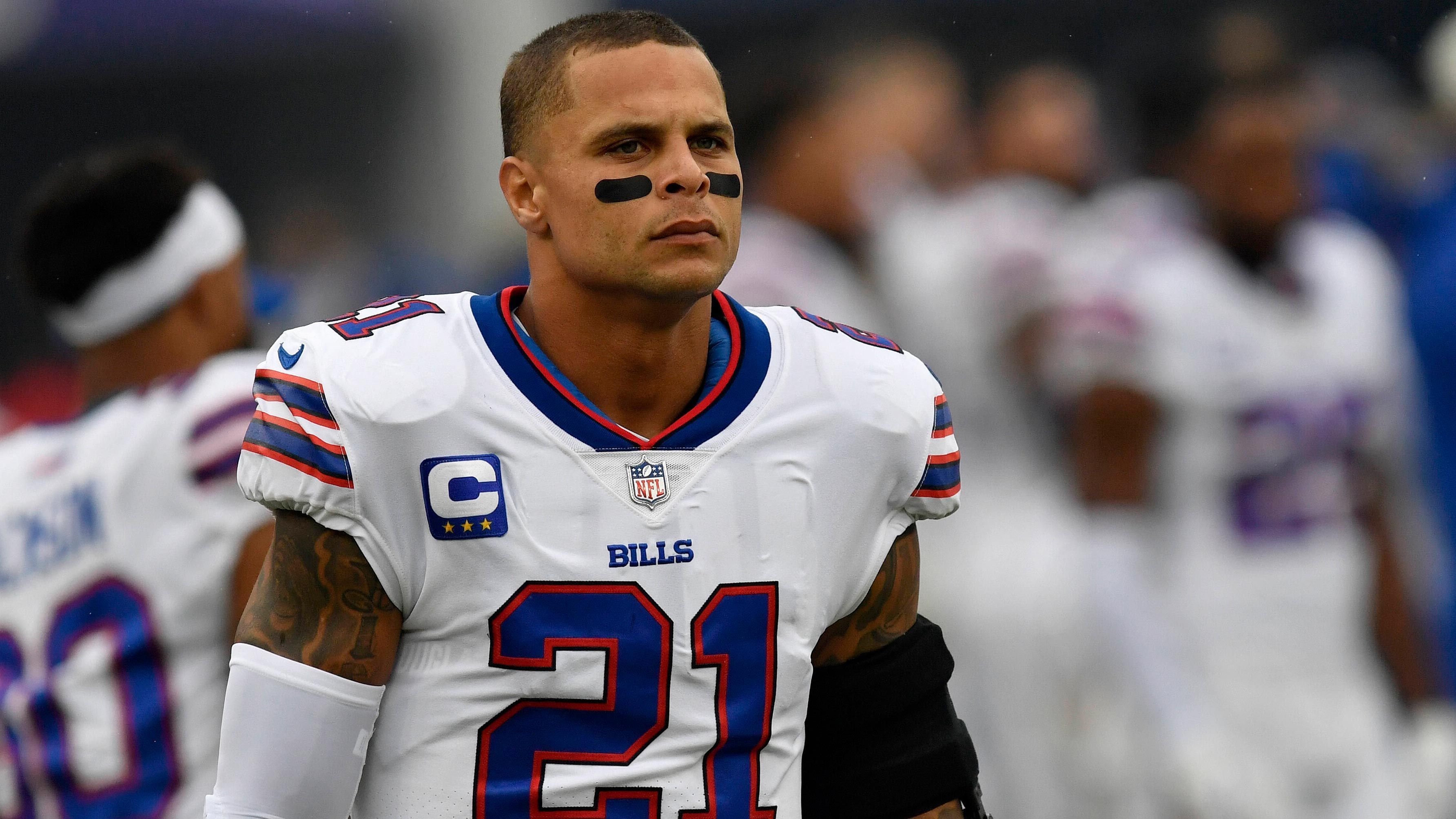<strong>Jordan Poyer (Safety)</strong><br>Nach sieben Jahren in Buffalo ist für Safety Jordan Poyer Schluss. Durch die Entlassung des 32-Jährigen spart die Franchise 5,72 Million Dollar an Cap ein. Poyer hatte im Vorjahr einen Zweijahresvertrag über 12,5 Millionen Dollar unterzeichnet.