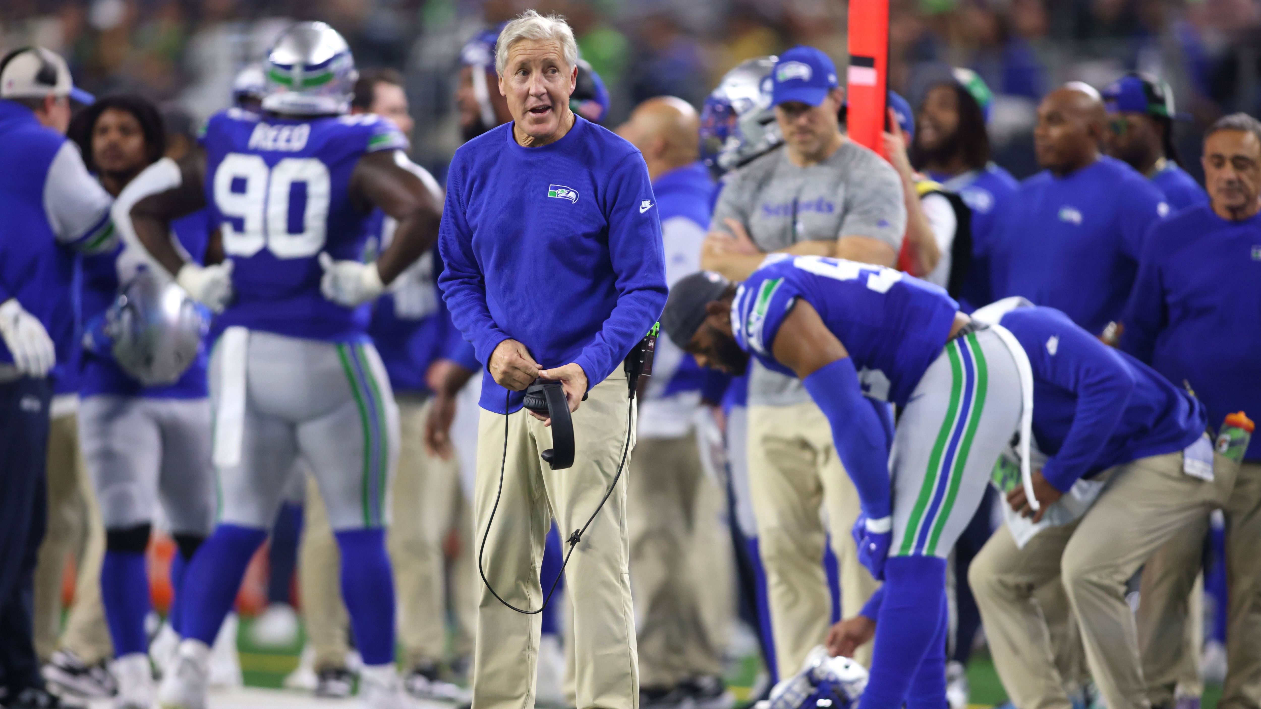 <strong>Ungewöhnlich hohe Pleite für Carroll</strong> <br>Eine Pleite mit einer derart hohen Anzahl an Punkten hatte Pete Carroll als Head Coach der Seahawks noch nie. Erzielte Seattle unter seiner Führung mindestens 35 Punkte in einem Spiel, gewann das Team bis dato alle 36 Partien.