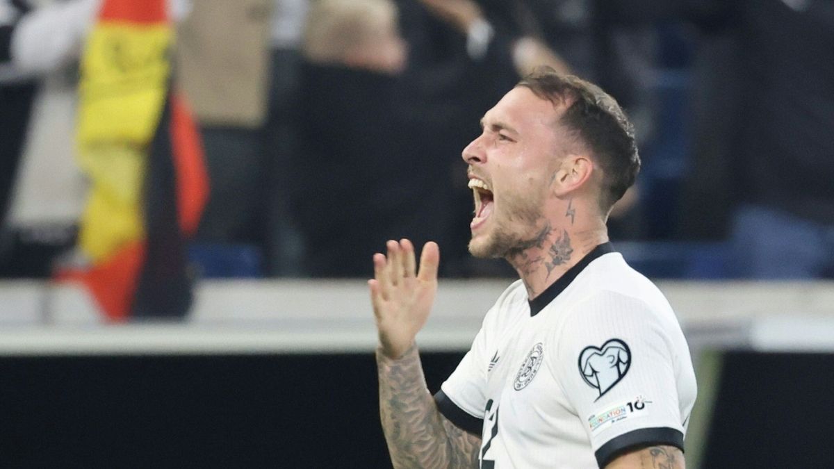 David Raum feiert sein Tor gegen Luxemburg im Oktober