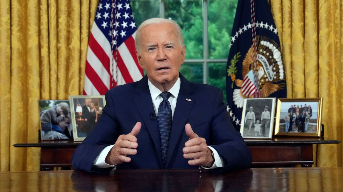 US-Präsident Joe Biden spricht im Oval Office des Weißen Hauses über das Attentat auf den ehemaligen US-Präsidenten Trump.