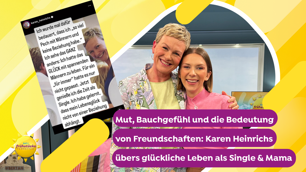 "SAT.1‑Frühstücksfernsehen"-Star Karen Heinrichs: So lebt sie als alleinerziehende Mutter und ist glücklich