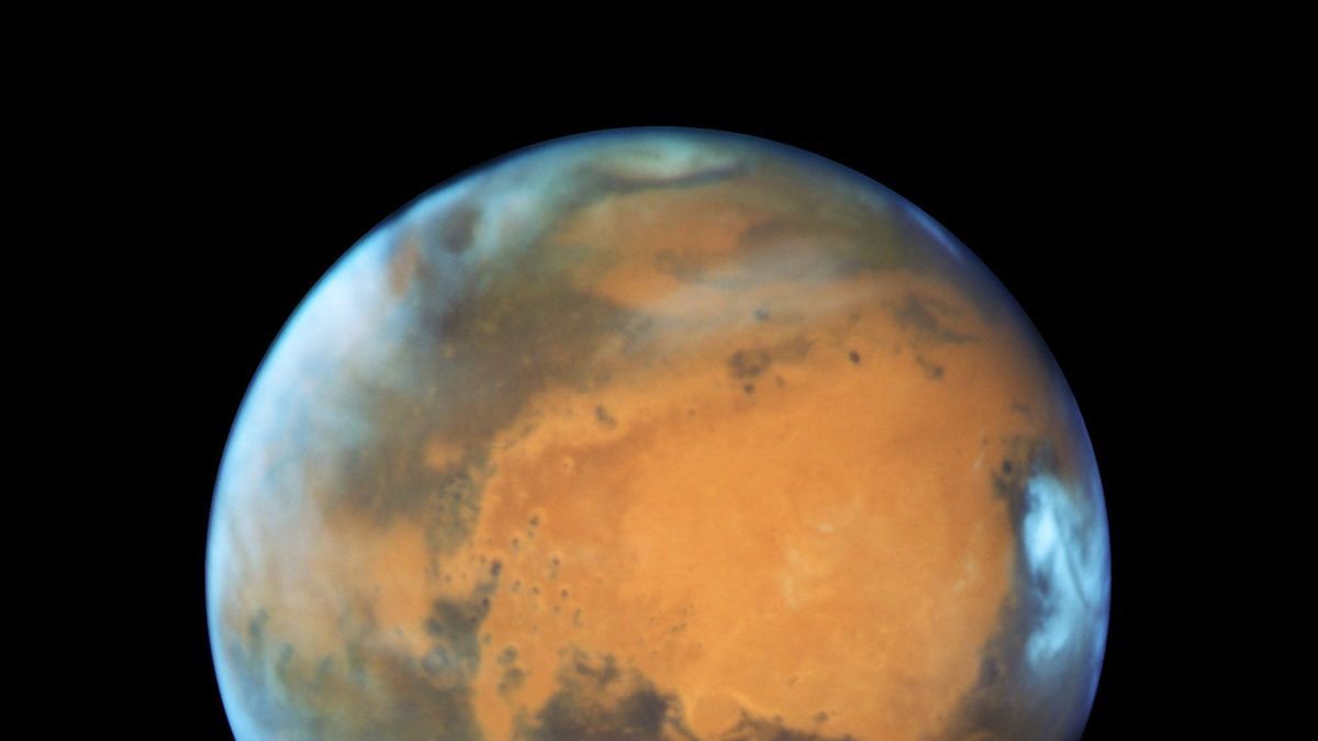 Der Planet Mars, aufgenommen vom "Hubble"-Weltraumteleskop.
