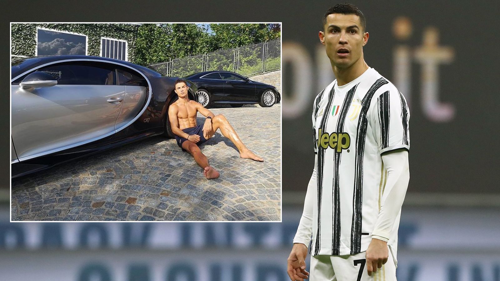 
                <strong>Der Fuhrpark von Cristiano Ronaldo</strong><br>
                Eine mögliche Wertanlage hat CR7 mittlerweile in seinen Garagen angesammelt. Der beachtliche Fuhrpark des Weltstars ist definitiv Millionen wert. Alleine der Bugatti Chiron (Bild) kostete CR7 2,86 Millionen Euro, zudem besitzt er noch einen 1000 PS starken Bugatti Veyron (Kaufpreis: 2,3 Millionen Euro). Seit 2021 steht zudem einer von lediglich zehn produzierten Bugatti Centodieci (Kaufpreis: 12 Millionen Euro) in der Garage. Seltene Ferraris, Lamborghinis und Porsches findet man im Fuhrpark von Cristiano Ronaldo ebenfalls. Die Flitzer kann er sich auch gut leisten: Aktuell soll sich Cristiano Ronaldos Vermögen laut "statista.com" auf 450 Millionen Euro belaufen. 
              