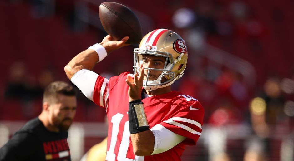 
                <strong>Jimmy Garoppolo (Quarterback, San Fransicos 49ers)</strong><br>
                Jimmy Garoppolo: Ob der eben erst zu den 49ers gewechselte Quarterback in dieser Saison überhaupt noch ein Spiel macht, ist fraglich. Falls er aber zum Einsatz kommt, darf man durchaus mit einer starken Performance rechnen. Dass er es kann, hat er nämlich in der Vergangenheit bei den Patriots schon mehrfach bewiesen.
              