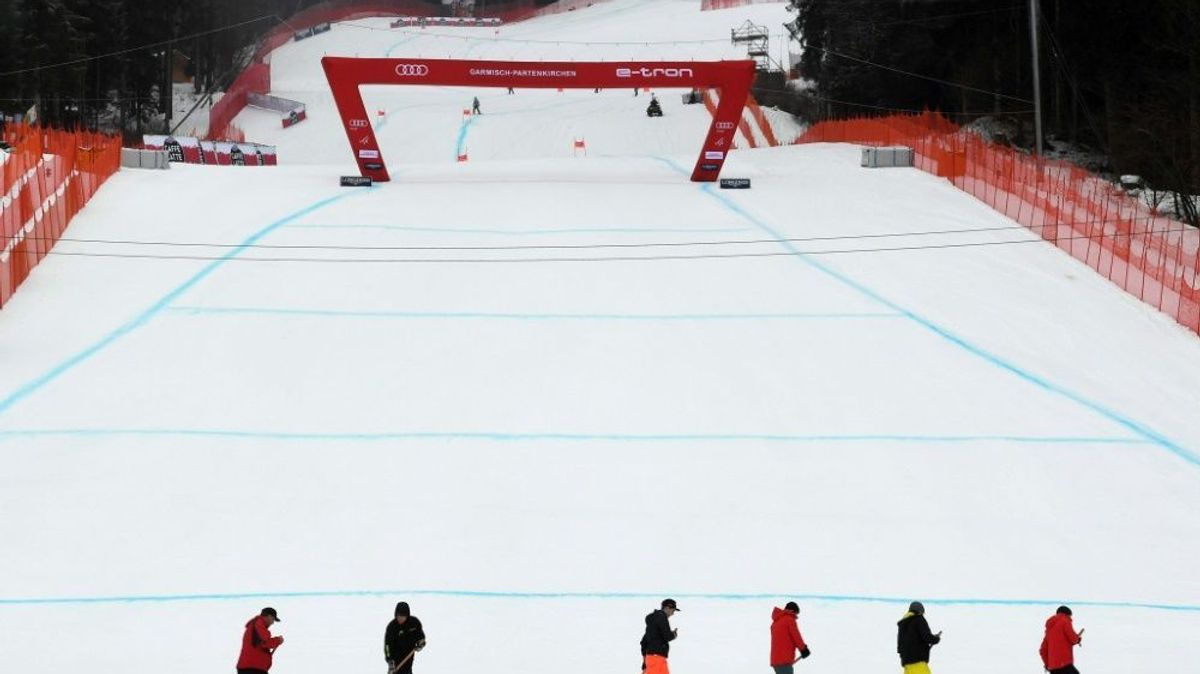 Der Zieleinlauf beim Weltcup in "GAP" am 2. Februar