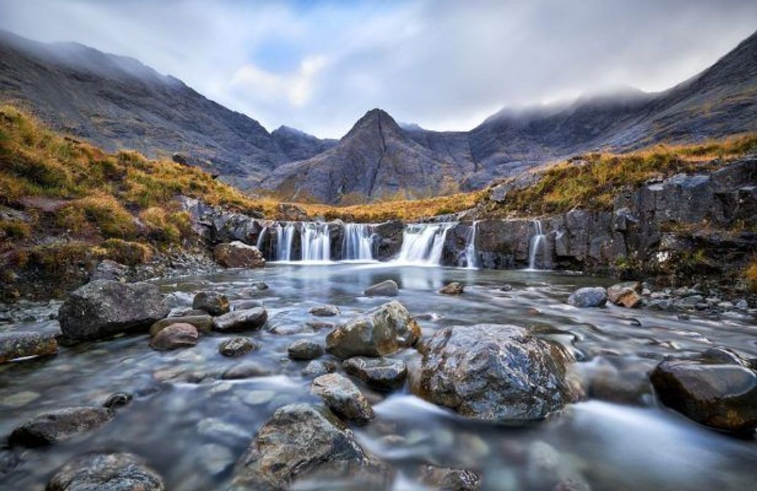 Fairy Pools auf der Isle of Skye, Schottland.