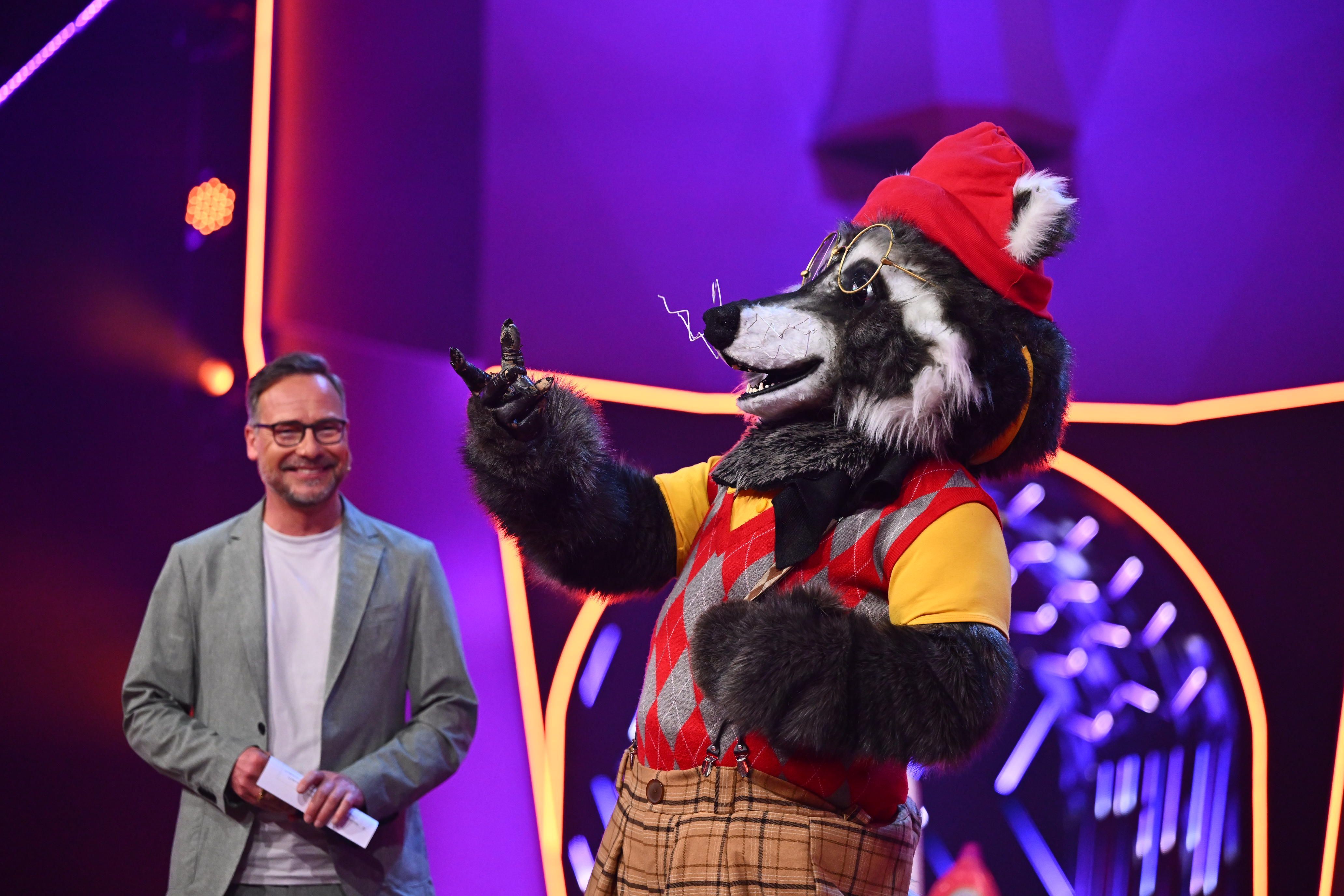 Der Waschbär bei "The Masked Singer" 2023.