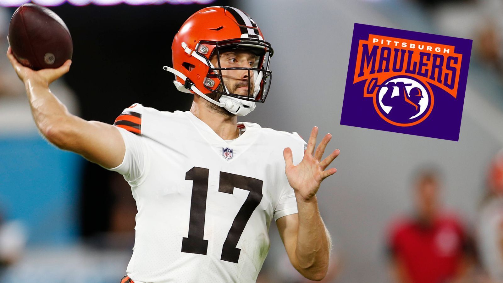 
                <strong>North Divison: Pittsburgh Maulers</strong><br>
                &#x2022; <strong>Standort:</strong> Pittsburgh, Pennsylvania<br>&#x2022; <strong>Coach:</strong> Kirby Wilson<br>&#x2022; <strong>Stars:</strong> Kyle Lauletta (Bild)<br>&#x2022; <strong>Team-Farben:</strong> Dunkelblau, Orange<br>&#x2022; <strong>Divisions Rivale:</strong> Philadelphia Stars ("The Keystone State Battle")<br>&#x2022; <strong>Erstes Match:</strong> Gegen Tampa Bay Bandits<br>
              