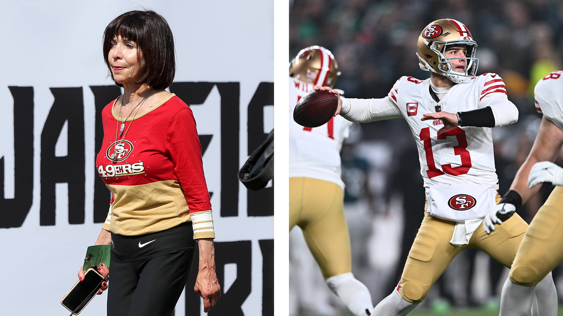 <strong>Platz 7: San Francisco 49ers</strong><br>
                Franchise-Wert: 6 Milliarden US-Dollar<br>Aktueller Owner: Denise DeBartolo York und John York<br>Kaufpreis: 13 Millionen US-Dollar (1977)<br>Absoluter Gewinn: 5,987 Milliarden US-Dollar