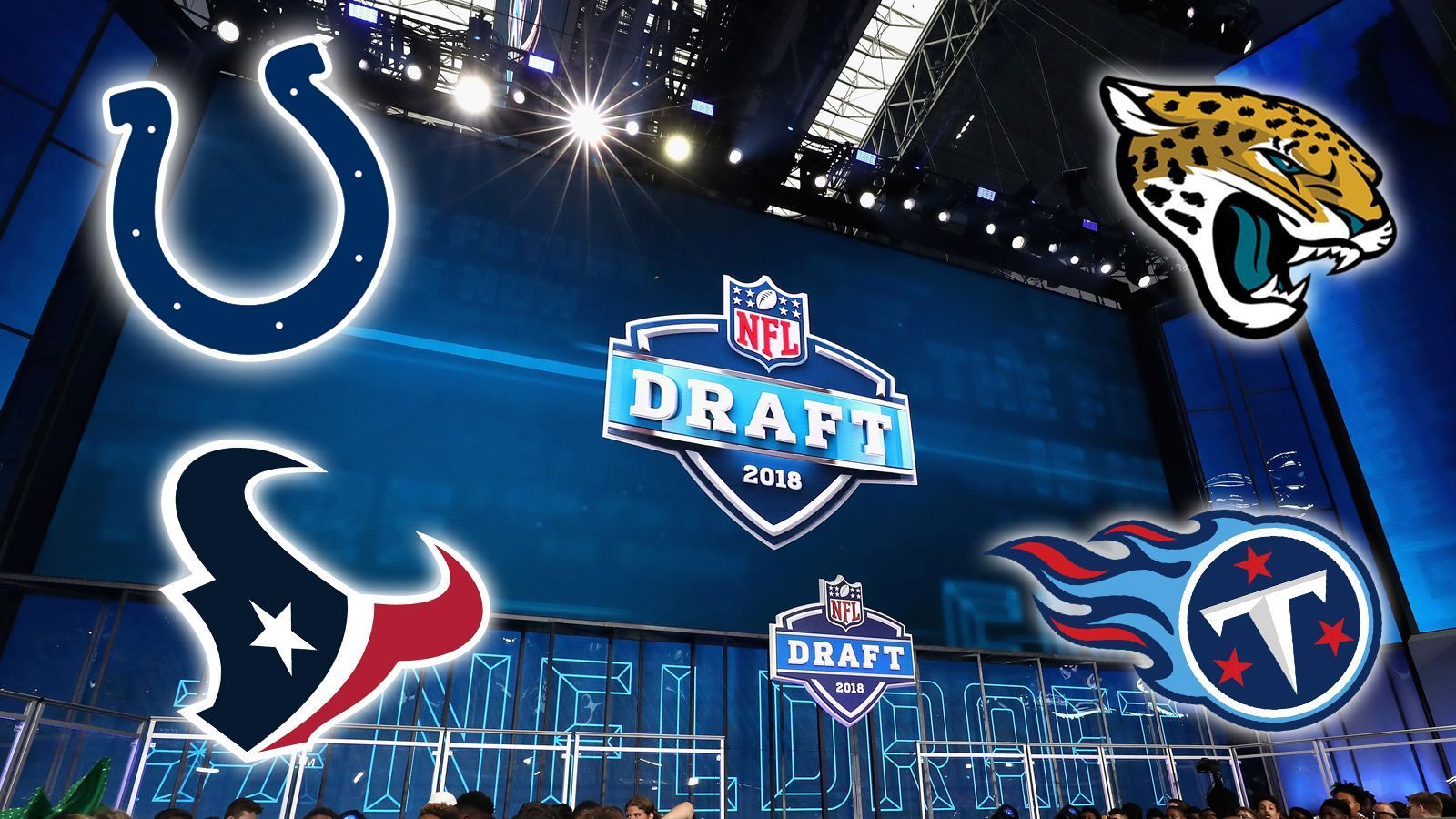 
                <strong>Die Draft Needs der Teams aus der AFC South</strong><br>
                Der NFL Draft steigt 2019 erstmals in Nashville, der Heimat der Tennessee Titans. Vom 25. bis zum 27. April dürfen sich die 32 Klubs bei den größten Talenten des Jahrgangs bedienen (in der Nacht vom 25. auf den 26. April ab 1:50 Uhr live auf ProSieben MAXX und im Livstream auf ran.de). Vorher zeigt ran.de, welche Baustellen die Franchises zu stopfen haben. Diesmal geht es um die AFC South.
              