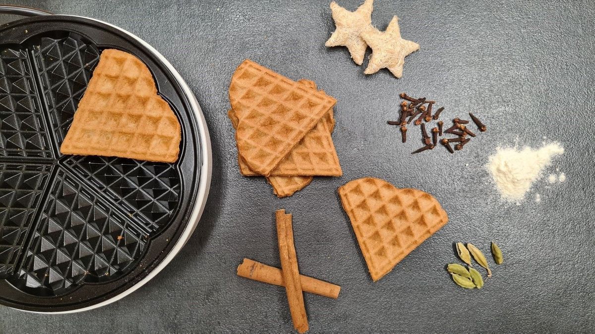Spekulatius aus dem Waffeleisen